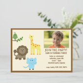 Invitation de partie d'anniversaire de enfant (Debout devant)