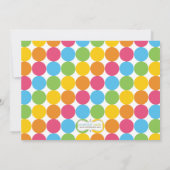 Invitation de partie d'anniversaire de enfant de (Dos)