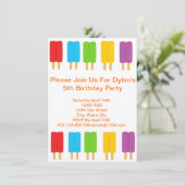 Invitation de partie d'anniversaire de enfant de (Debout devant)