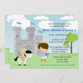 Invitation de partie d'anniversaire de enfant de (Devant / Derrière)