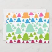 Invitation de partie d'arbres de vacances (Dos)