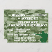 INVITATION DE PARTIE D'ARMÉE, INVITATION DE PARTIE (Devant / Derrière)