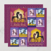 Invitation de partie de 1001 mille et une nuits (Devant / Derrière)