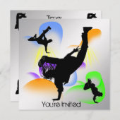 Invitation de partie de B-Boying (Devant / Derrière)