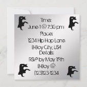 Invitation de partie de B-Boying (Dos)