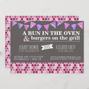 Invitation de partie de baby shower/couche-culotte
