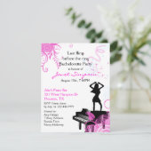 Invitation de partie de Bachelorette de barre de (Debout devant)