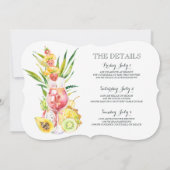 Invitation de partie de Bachelorette de fille de (Dos)