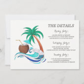 Invitation de partie de Bachelorette de fille de (Dos)