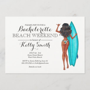 Invitation de partie de Bachelorette de fille de