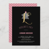 Invitation de partie de Bachelorette de parties (Devant / Derrière)