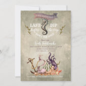 Invitation de partie de Bachelorette de sirène (Devant)