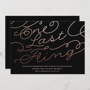 INVITATION //de PARTIE de BACHELORETTE un dernier