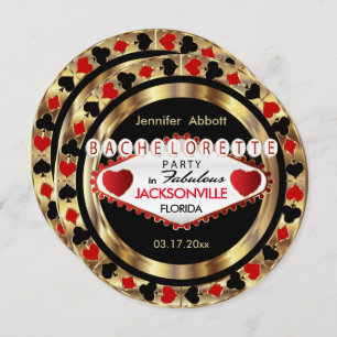 Invitation de partie de Bachelorette - ville et