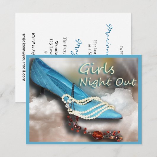 Invitation de partie de Bachlorette (Devant / Derrière)