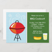 Invitation de partie de BBQ (Devant / Derrière)