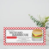 Invitation de partie de BBQ d'été d'amusement (Debout devant)