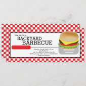 Invitation de partie de BBQ d'été d'amusement (Devant / Derrière)