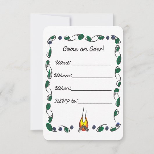 Invitation de partie de bloc (Devant)