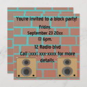 Invitation de partie de bloc (Devant / Derrière)