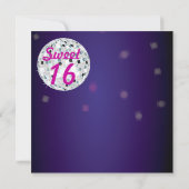 Invitation de partie de boule de disco du sweet (Dos)