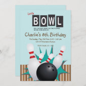 Invitation de partie de bowling (Devant / Derrière)