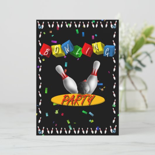 Invitation de partie de bowling (Debout devant)