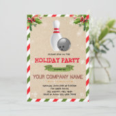 Invitation de partie de bowling de vacances (Debout devant)