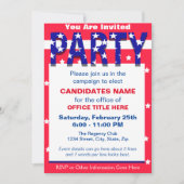 Invitation de partie de campagne politique (Devant)