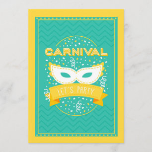 Invitation de partie de carnaval
