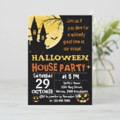 Invitation de partie de Chambre de Halloween (Debout devant)