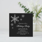 Invitation de partie de charme de vacances (noir) (Debout devant)