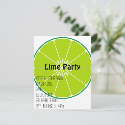 Invitation de partie de chaux (Debout devant)