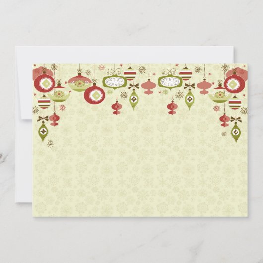 Invitation de partie de Chrismas d'échange (Dos)