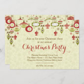 Invitation de partie de Chrismas d'échange (Devant / Derrière)