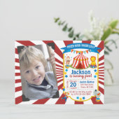 Invitation de partie de cirque d'invitation (Debout devant)