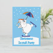 Invitation de partie de Coctail de Noël (Debout devant)