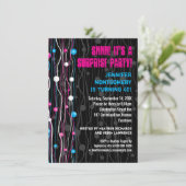 Invitation de partie de confettis de sphères de (Debout devant)