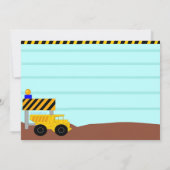 Invitation de partie de construction (Dos)