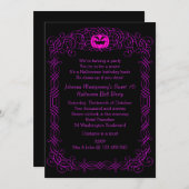 Invitation de partie de costume de boule (Devant / Derrière)