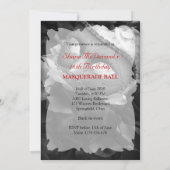 Invitation de partie de costume de boule (Dos)