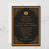 Invitation de partie de costume de boule de (Devant)