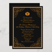 Invitation de partie de costume de boule de (Devant / Derrière)