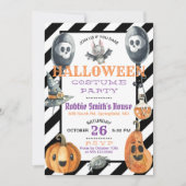 Invitation de partie de costume de Halloween (Devant)