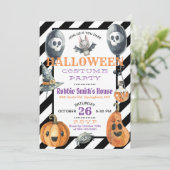 Invitation de partie de costume de Halloween (Debout devant)