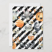 Invitation de partie de costume de Halloween (Dos)