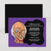 Invitation de partie de costume de zombi de (Devant / Derrière)