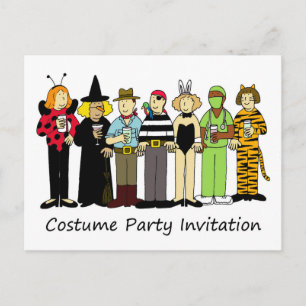 Invitation de partie de costume, enfants dans