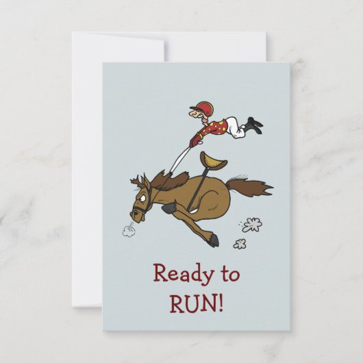 Invitation de partie de course de cheval de Triple (Devant)