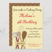 Invitation de partie de cuisine (Devant / Derrière)